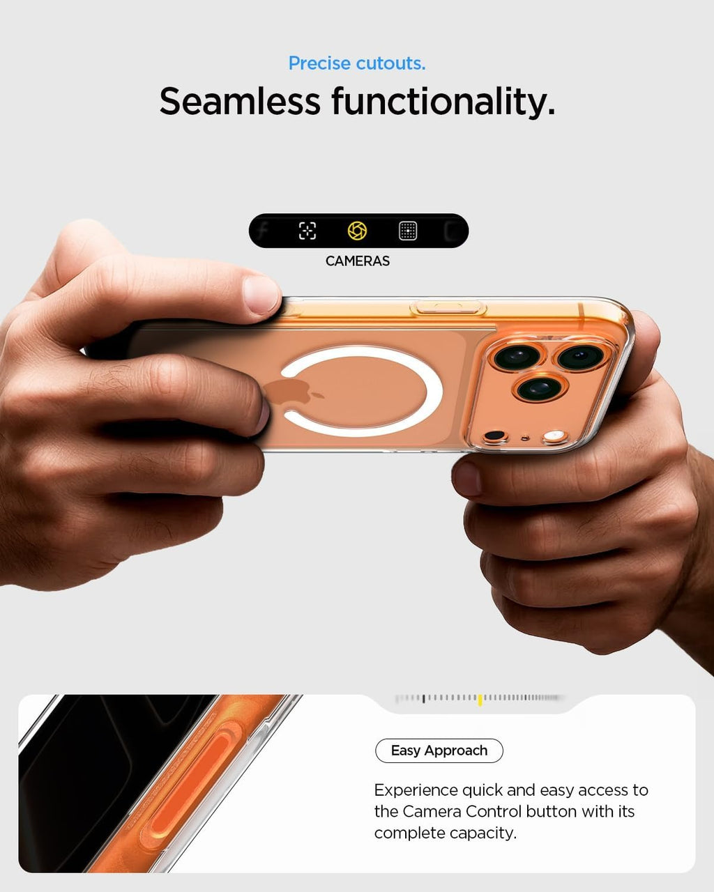 Brand Son iPhone 17 Pro Case, Ultra Hybrid MagFit, Shockproof, Anti-Yellowing, Transparent Magnetic Back Cover Compatible with MagSafe (Clear)