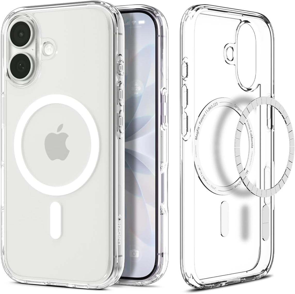 BrandSon iPhone 17 Case | Ultra Hybrid MagFit | Shockproof | Anti-Yellowing | Transparent Magnetic Back Cover Compatible with MagSafe (Clear)