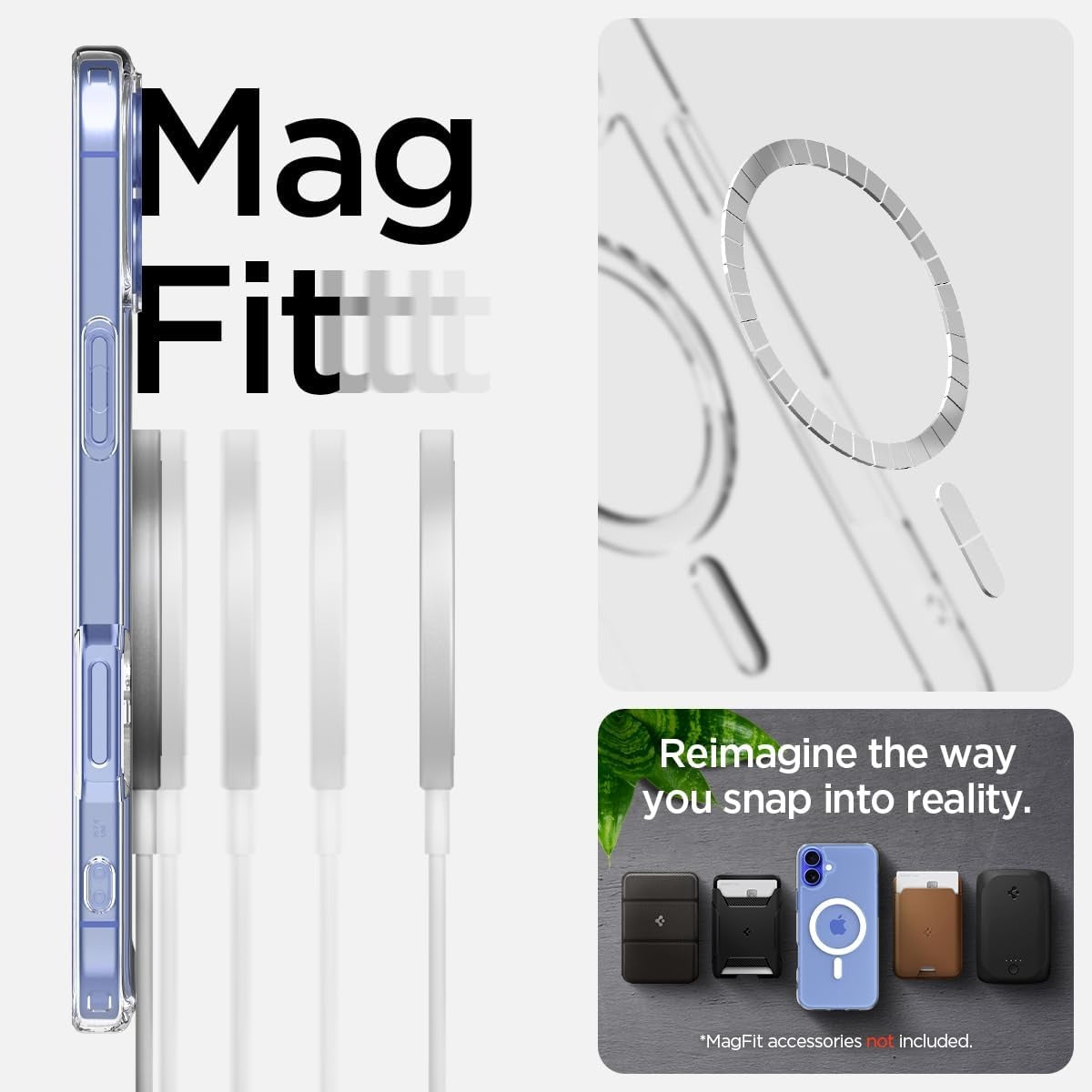 iPhone 16 Case | Ultra Hybrid MagFit Clear Cover | Anti-Yellowing Shockproof Back | MagSafe Compatible