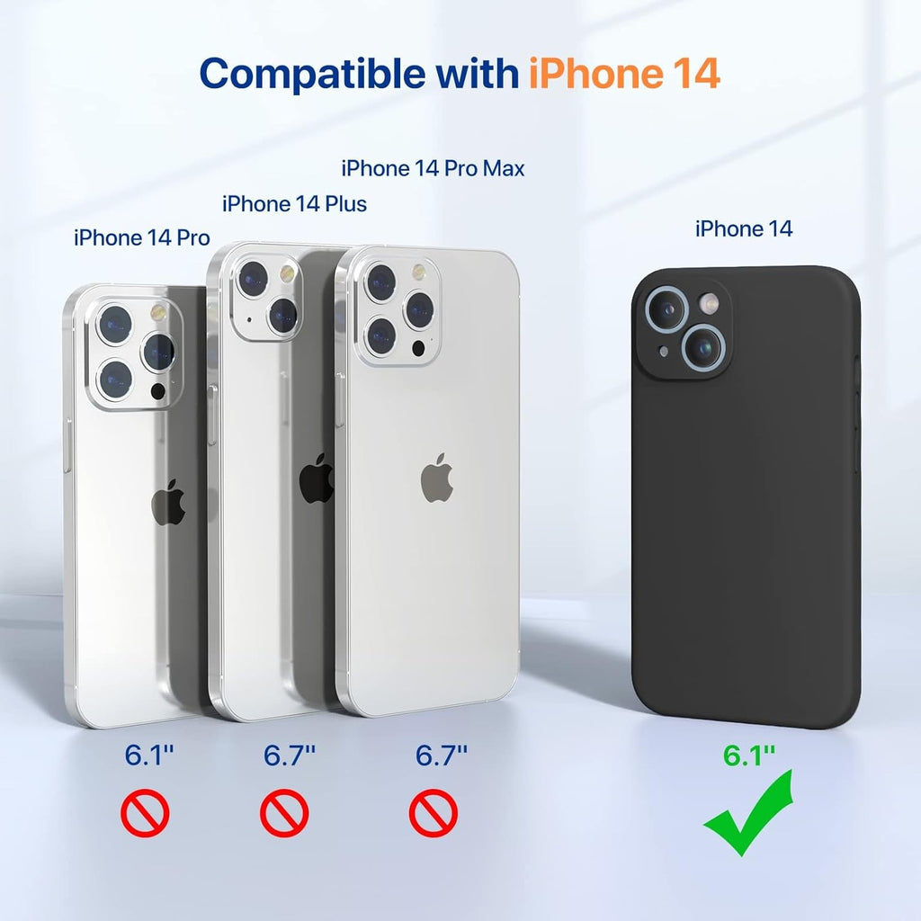 Liquid Silicone Case for iPhone 12 Pro Max – Soft Microfiber Lining, Shockproof Gel Rubber, Anti-Scratch Back Cover – Black