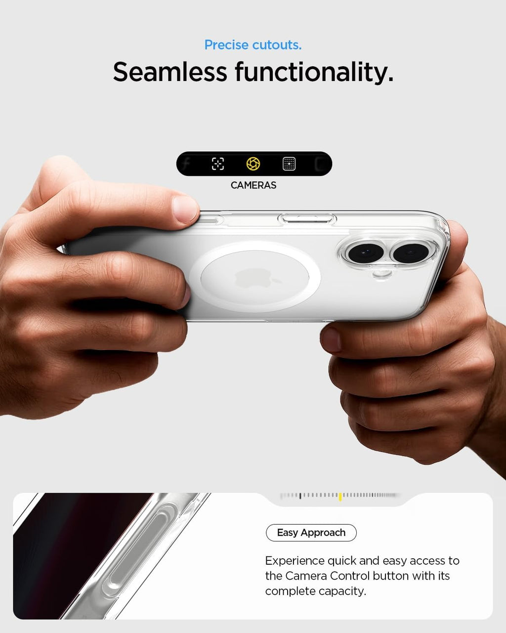 BrandSon iPhone 17 Case | Ultra Hybrid MagFit | Shockproof | Anti-Yellowing | Transparent Magnetic Back Cover Compatible with MagSafe (Clear)