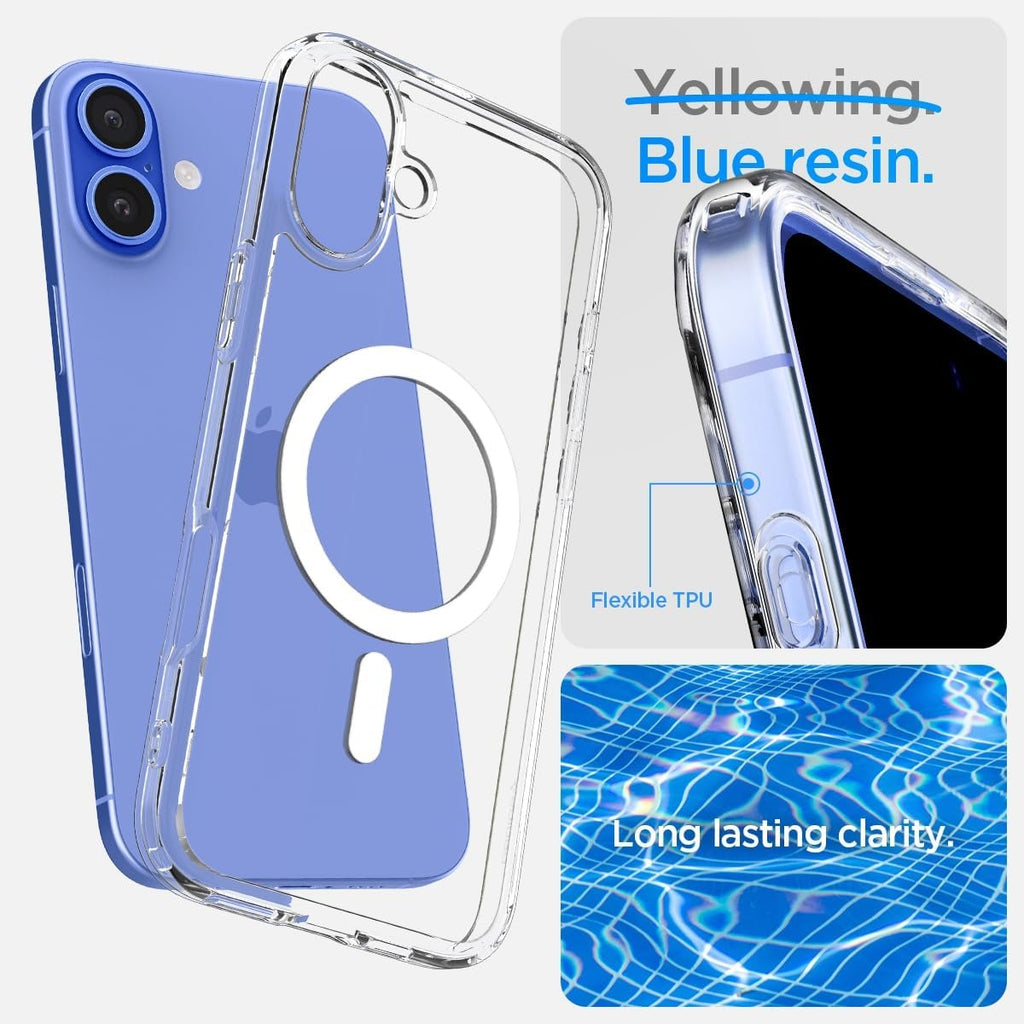 iPhone 16 Case | Ultra Hybrid MagFit Clear Cover | Anti-Yellowing Shockproof Back | MagSafe Compatible
