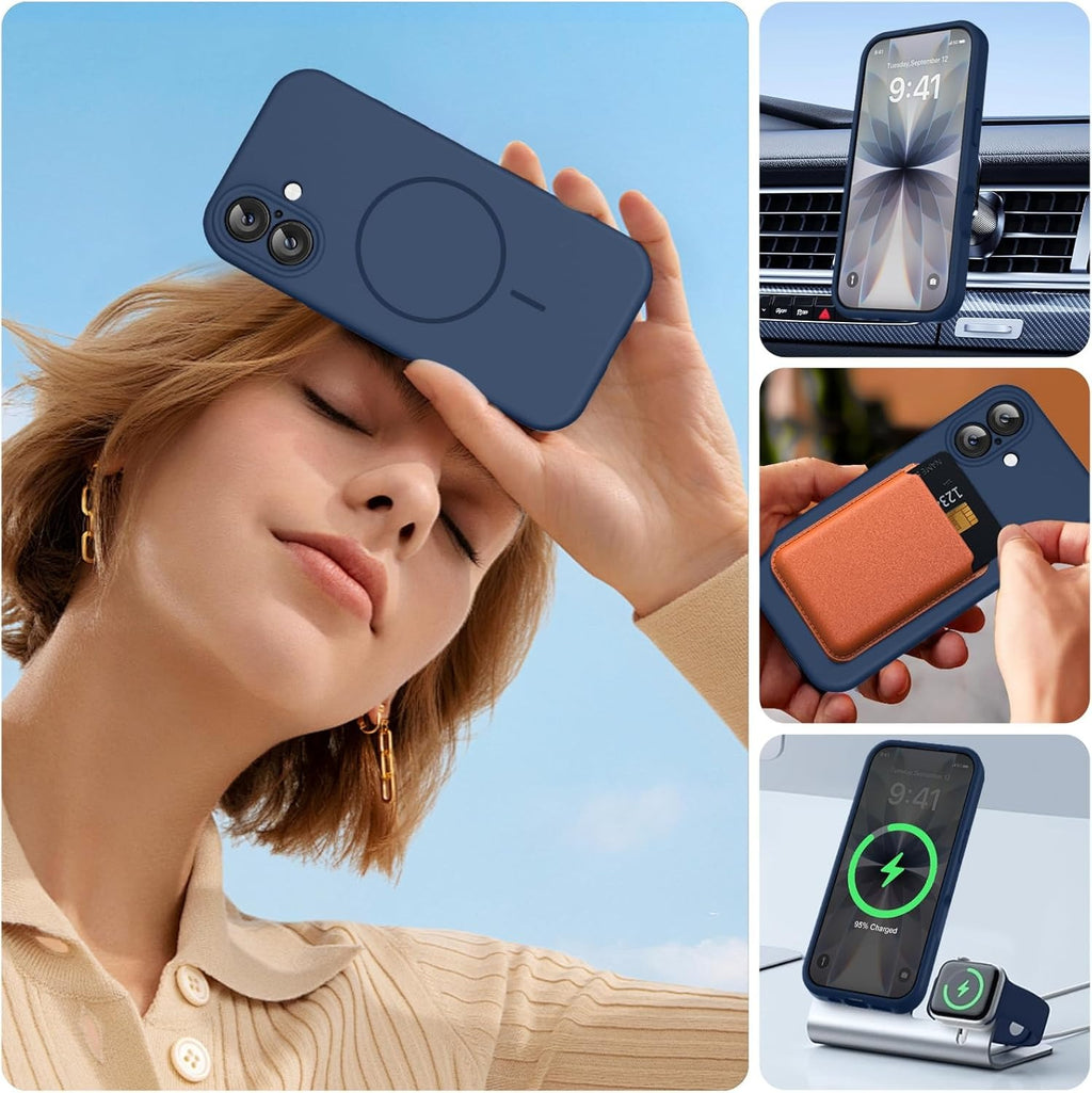 BRANDSON MagSafe Case for iPhone 17 - Dark Blue (3.0mm)