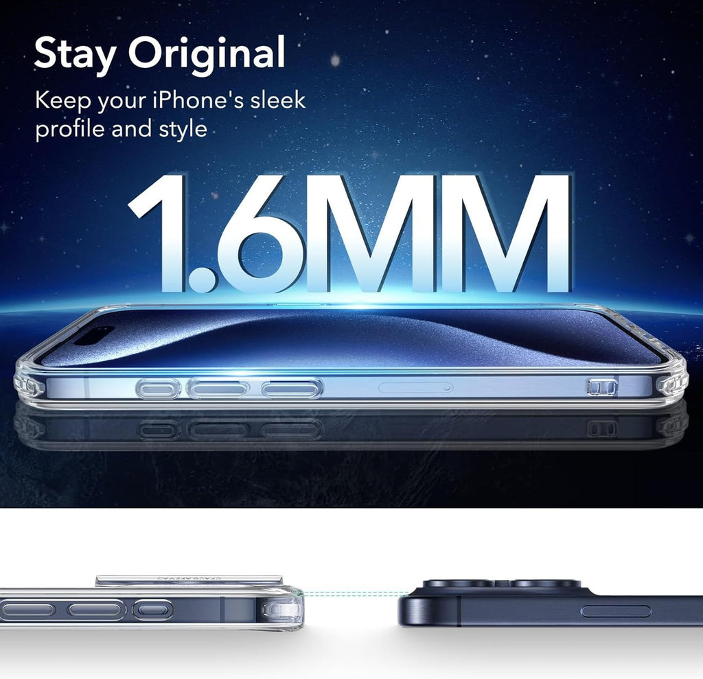 iPhone 15 Pro Max Case, Compatible with MagSafe, Military-Grade Protection, Yellowing Resistant, Scratch-Resistant Back, Magnetic Phone Case for iPhone 15 Pro Max – Classic Series, Carbon Fiber