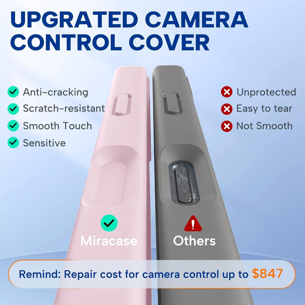 Brandson Magnetic iPhone 17 Pro Case | MagSafe Compatible | 3.0 mm Thick Shockproof Silicone Back Cover | Integrated Camera Control Cover | Sand Pink