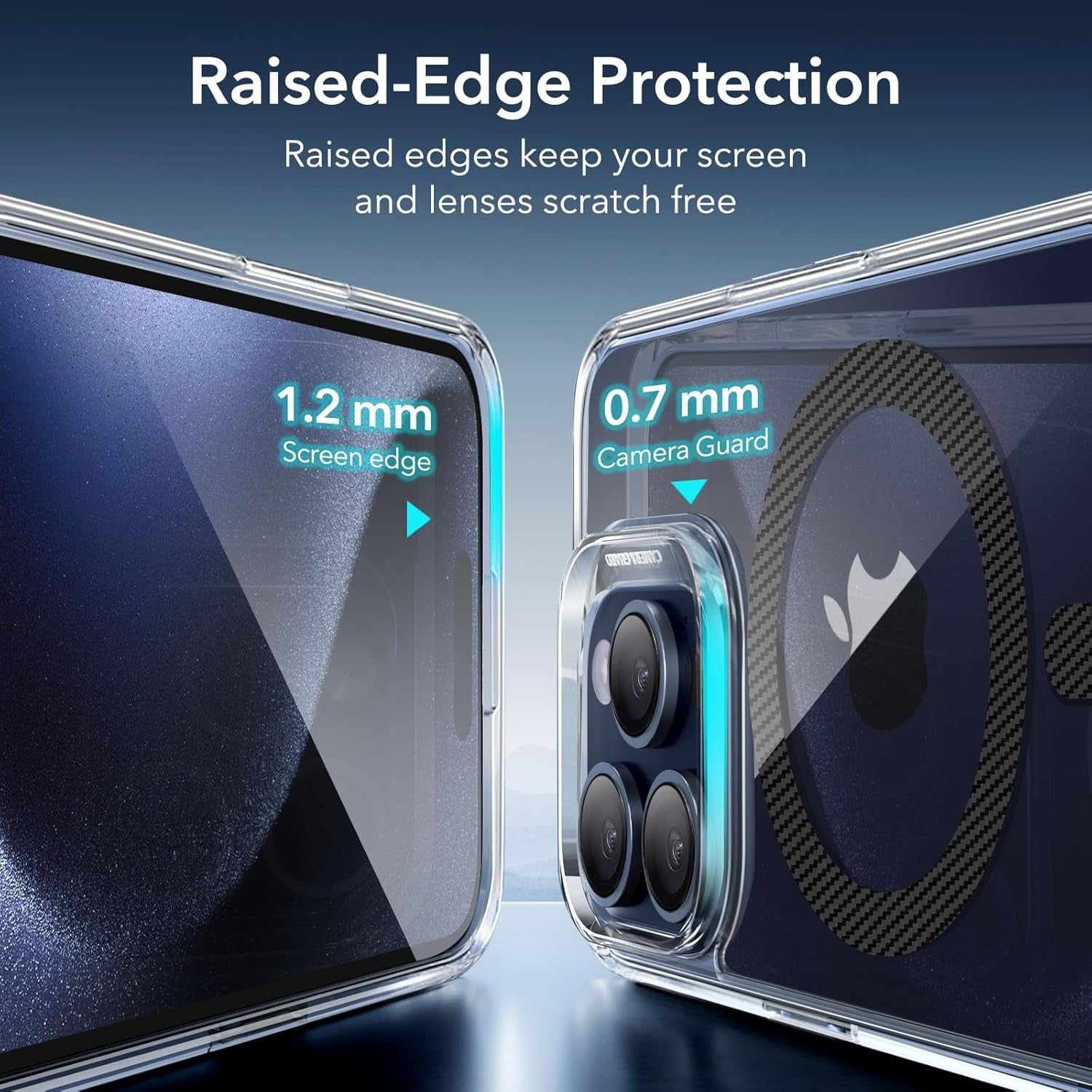 iPhone 15 Pro Max Case, Compatible with MagSafe, Military-Grade Protection, Yellowing Resistant, Scratch-Resistant Back, Magnetic Phone Case for iPhone 15 Pro Max – Classic Series, Carbon Fiber